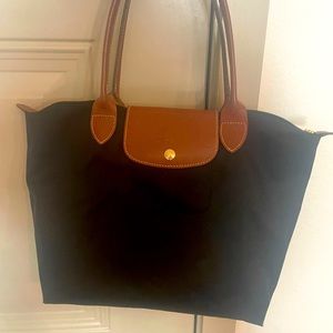 Longchamp Le Pilage Medium Canvas Tote Bag